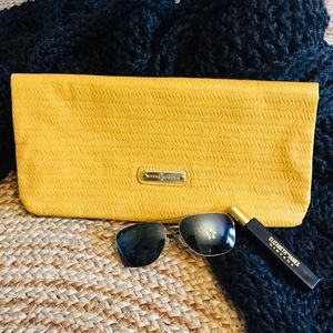 STEVE MADDEN | Fold Over Vegan Leather Clutch